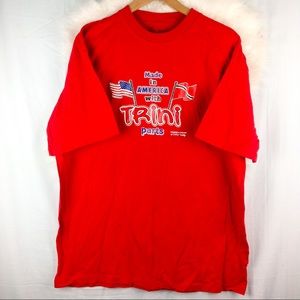 Men's Fitted Crew Neck Red T-shirt